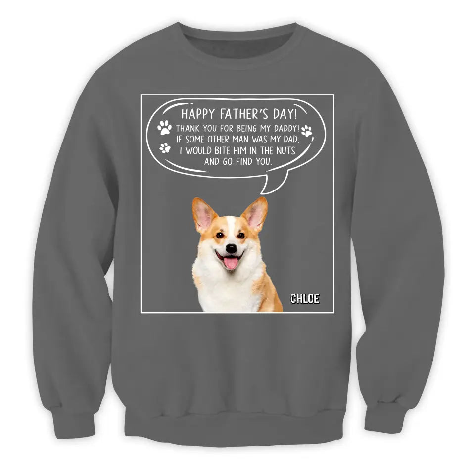 Thank You For Being Our Daddy - Personalized T-Shirt, Gift For Father's Day, Gift For Dog Lover - TS1197