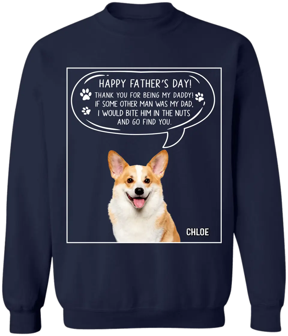 Thank You For Being Our Daddy - Personalized T-Shirt, Gift For Father's Day, Gift For Dog Lover - TS1197