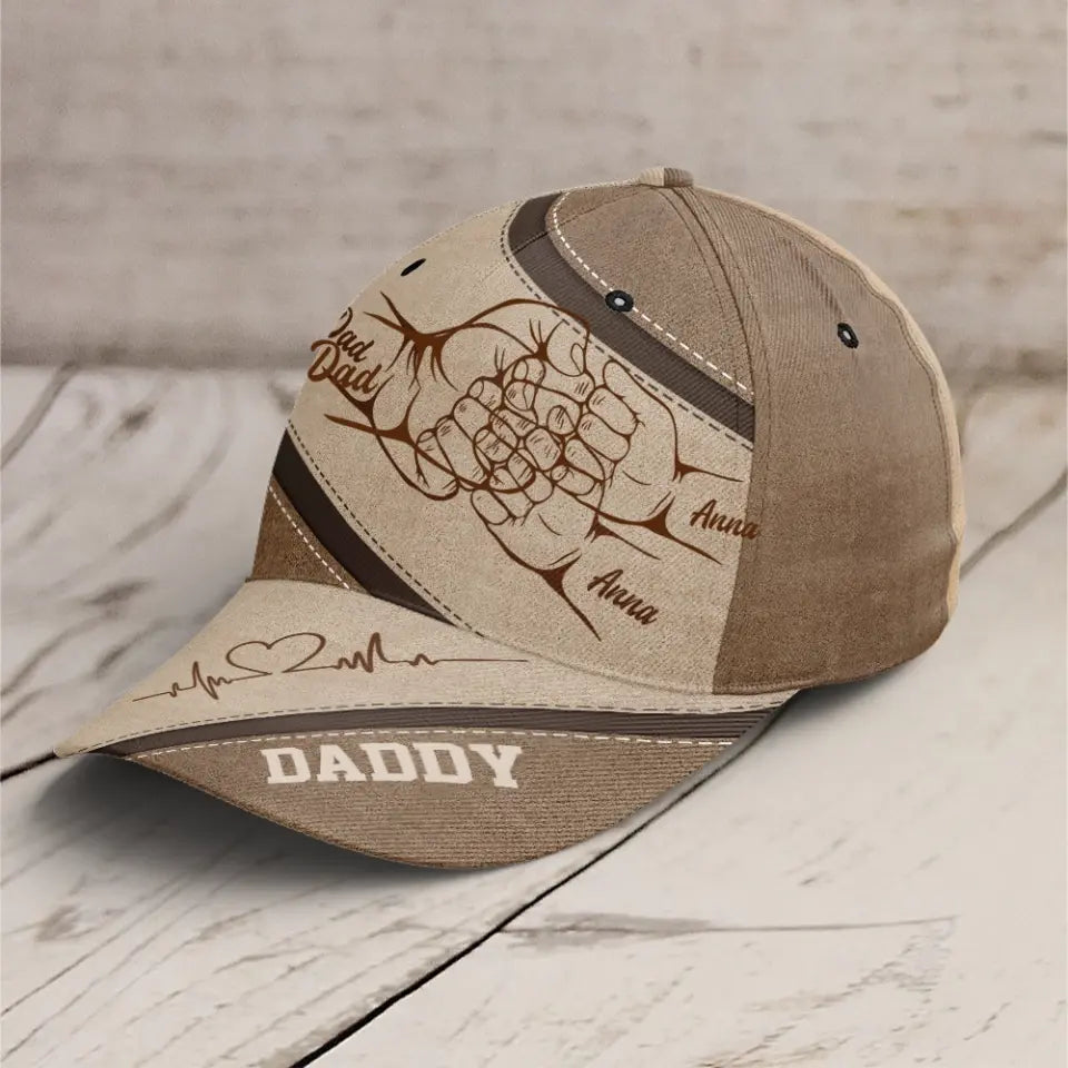 We Love You Dad - Personalized Cap, Gift For Dad, Grandpa Gift From Kids - C41