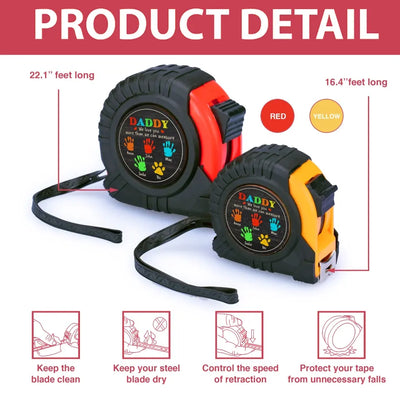 We Love You More Than We Can Measure - Personalized Tape Measure, Gift For Dad, Grandpa - TMS08