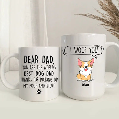 You Are The World’s Best Dog Dad - Personalized Mug, Gift For Dog Lover, Gift For Dog Dad - M110