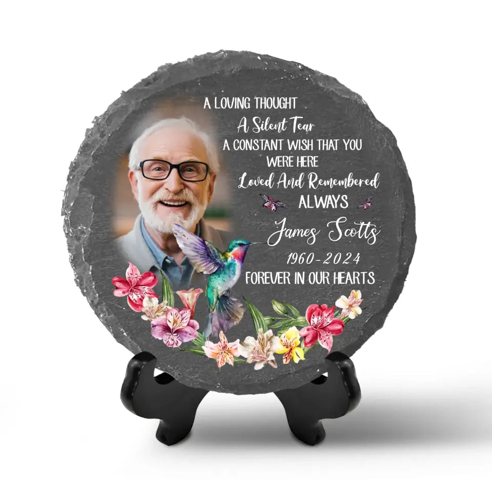 A Loving Thought A Silent Tear A Constant Wish That You Were Here Loved And Remembered Always - Personalized Stone - MS96