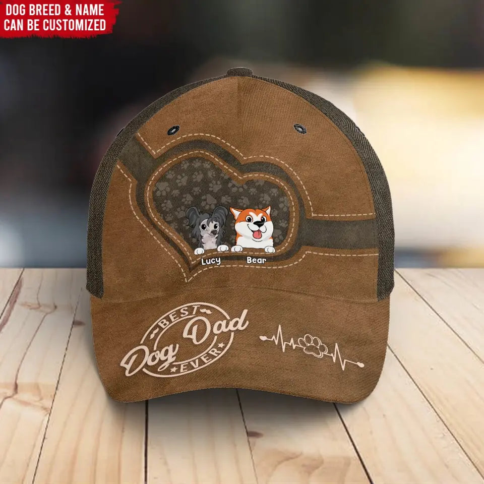 Best Dog Dad Ever - Personalized Classic Cap, Gift For Dog Lover, Gift For Dog Dad - C43