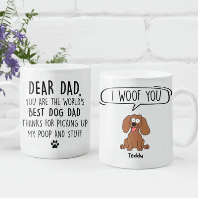 You Are The World’s Best Dog Dad - Personalized Mug, Gift For Dog Lover, Gift For Dog Dad - M110