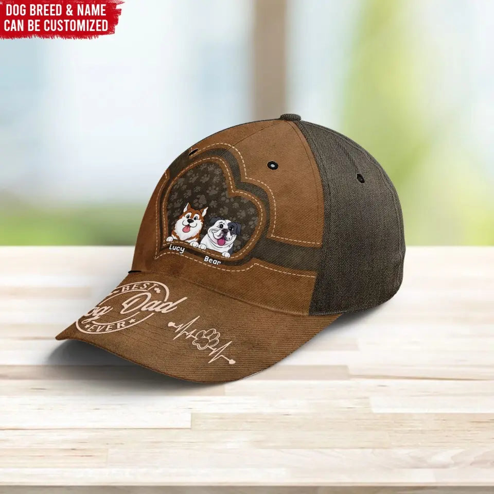 Best Dog Dad Ever - Personalized Classic Cap, Gift For Dog Lover, Gift For Dog Dad - C43