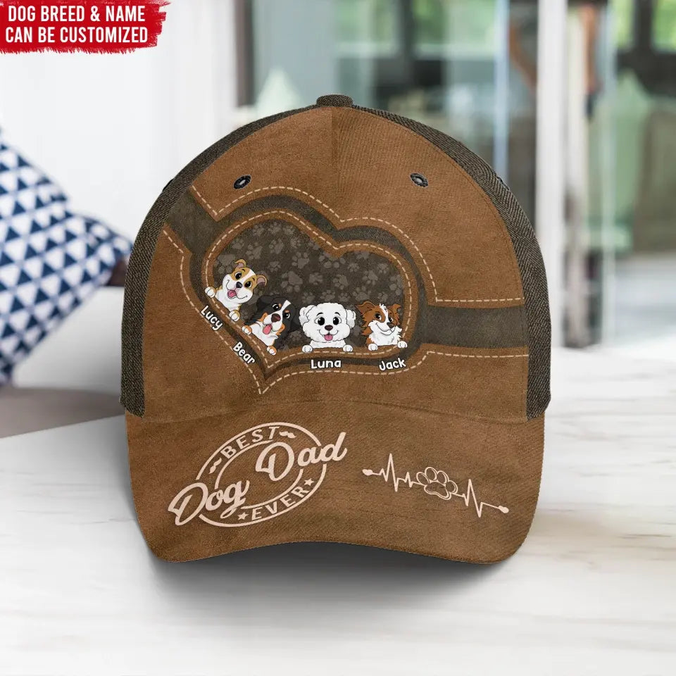 Best Dog Dad Ever - Personalized Classic Cap, Gift For Dog Lover, Gift For Dog Dad - C43
