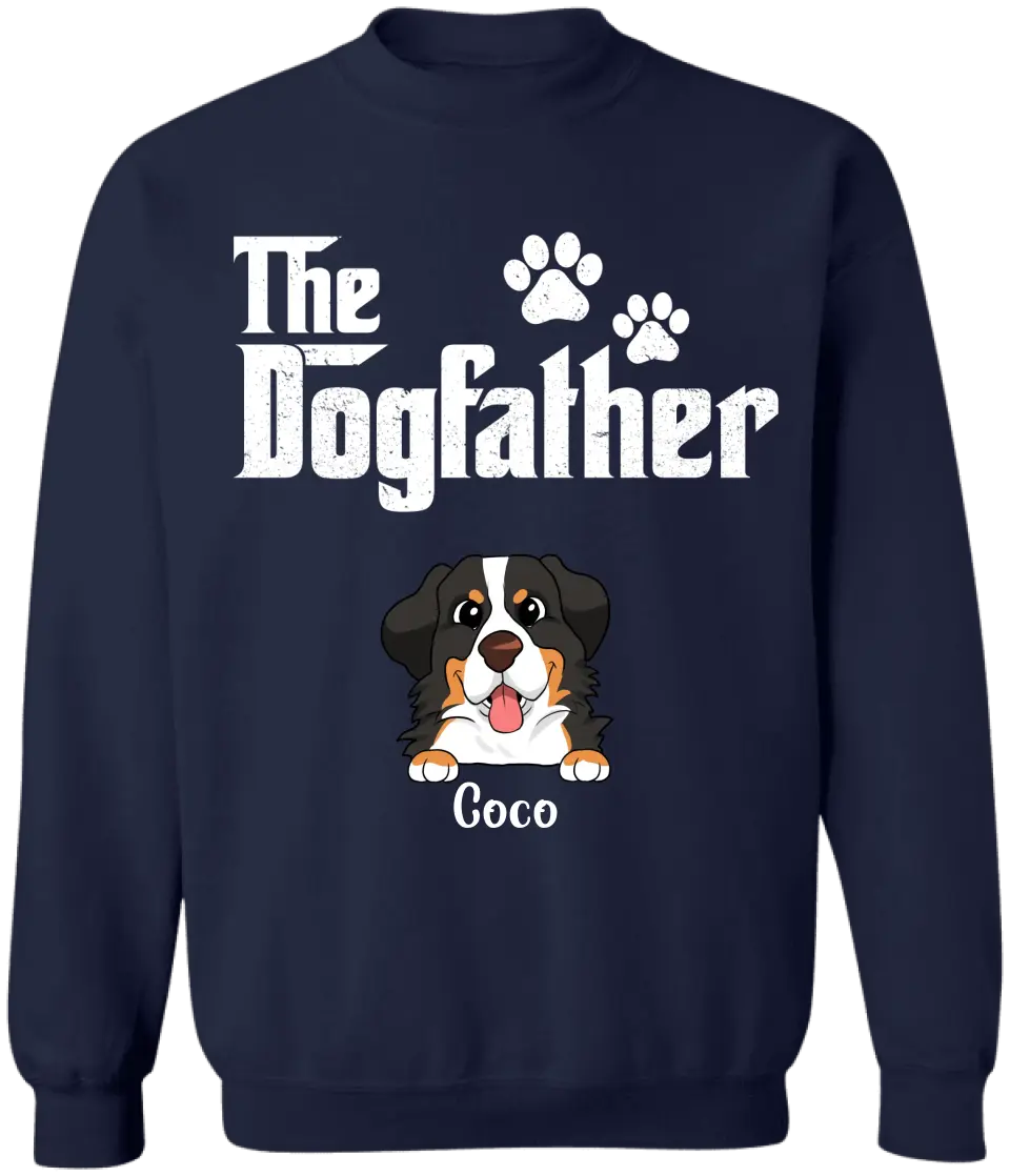 The DogFather - Personalized T-shirt For Father's Day, Gift For Dog Lovers - TS727