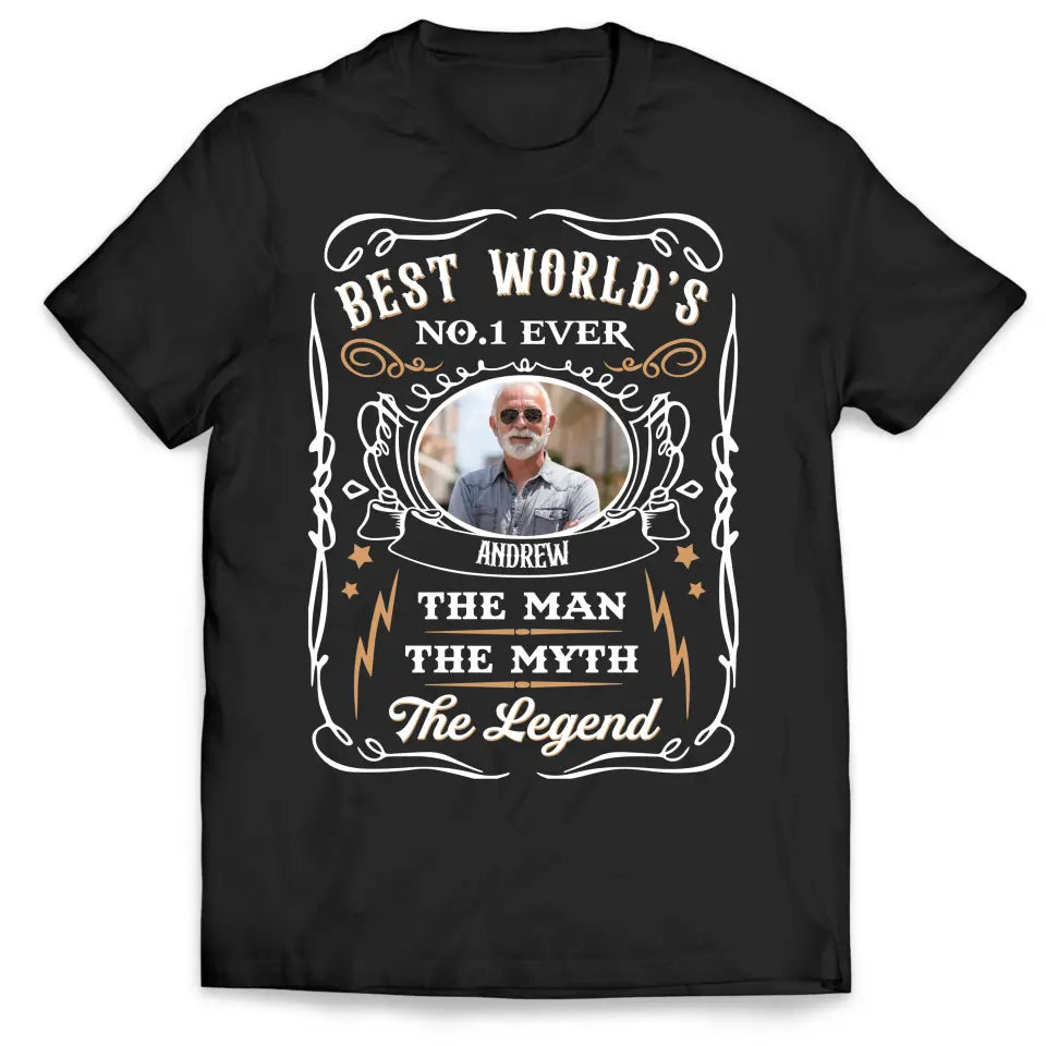 Best World’s Ever The Man The Myth The Legend - Personalized T-Shirt, Gift For Dad - TS1208