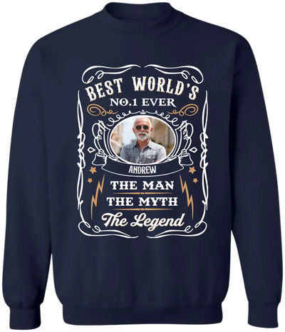 Best World’s Ever The Man The Myth The Legend - Personalized T-Shirt, Gift For Dad - TS1208