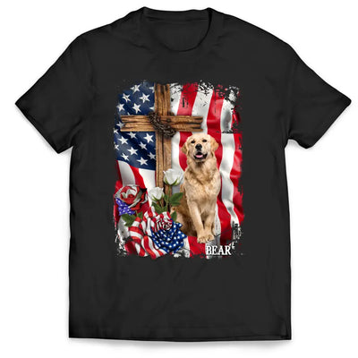 Limited Edition American Dog Flag - Personalized T-Shirt, Gift For Dog Lovers, Dog American Flag T-Shirt - TS1211
