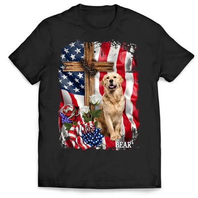 Limited Edition American Dog Flag - Personalized T-Shirt, Gift For Dog Lovers, Dog American Flag T-Shirt - TS1211