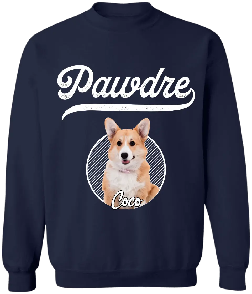 Pawdre, Custom Dog Photo - Personalized T-Shirt, Gift For Dog Lover - TS1212