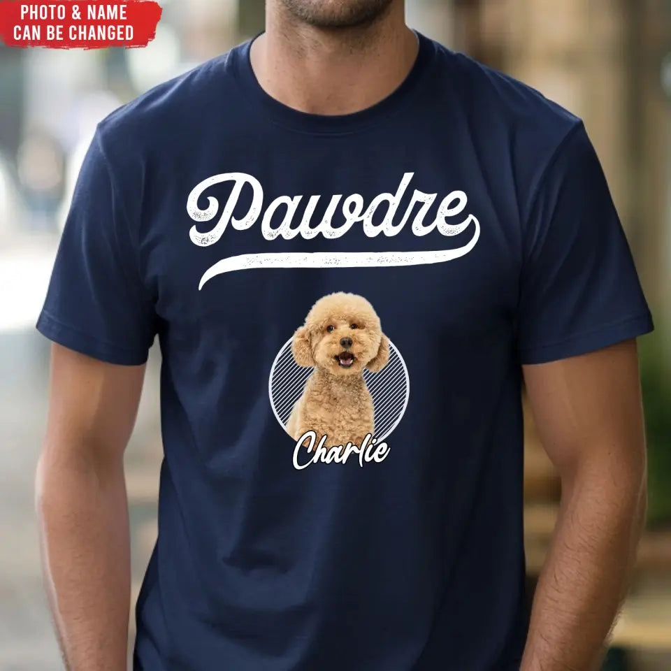 Pawdre, Custom Dog Photo - Personalized T-Shirt, Gift For Dog Lover - TS1212