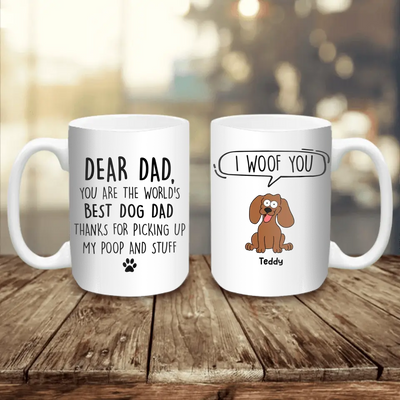 You Are The World’s Best Dog Dad - Personalized Mug, Gift For Dog Lover, Gift For Dog Dad - M110