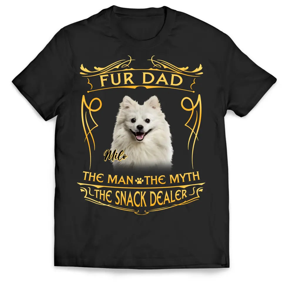 The Man The Myth The Snack Dealer - Personalized T-Shirt, Gift For Dog Dad, Dog Mom - TS1214