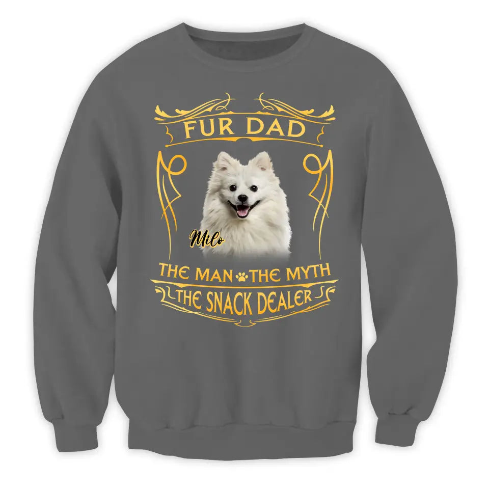 The Man The Myth The Snack Dealer - Personalized T-Shirt, Gift For Dog Dad, Dog Mom - TS1214