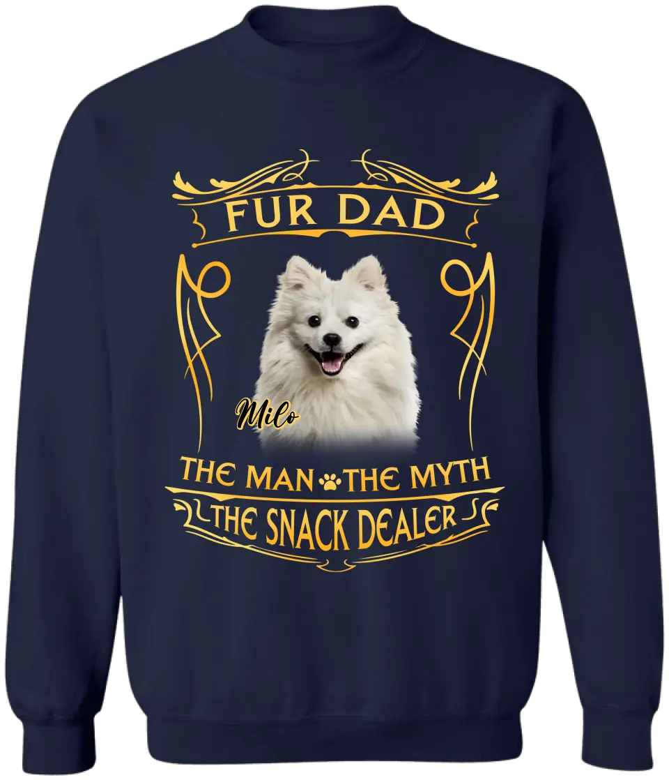 The Man The Myth The Snack Dealer - Personalized T-Shirt, Gift For Dog Dad, Dog Mom - TS1214