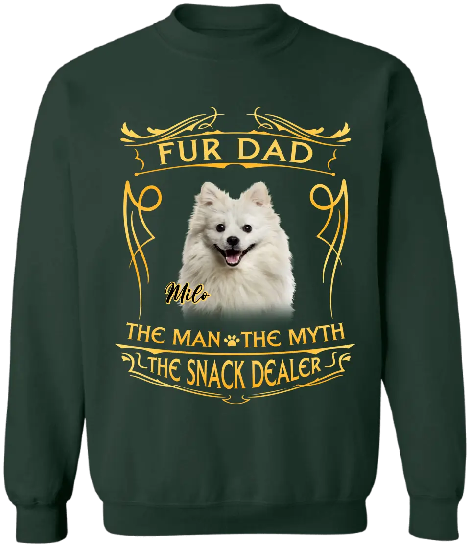 The Man The Myth The Snack Dealer - Personalized T-Shirt, Gift For Dog Dad, Dog Mom - TS1214