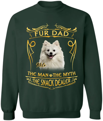 The Man The Myth The Snack Dealer - Personalized T-Shirt, Gift For Dog Dad, Dog Mom - TS1214