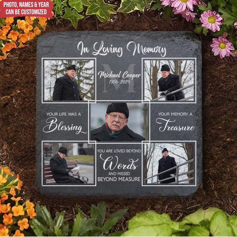 Your Life Was A Blessing Your Memory A Treasure - Personalized Memorial Stone - MS98