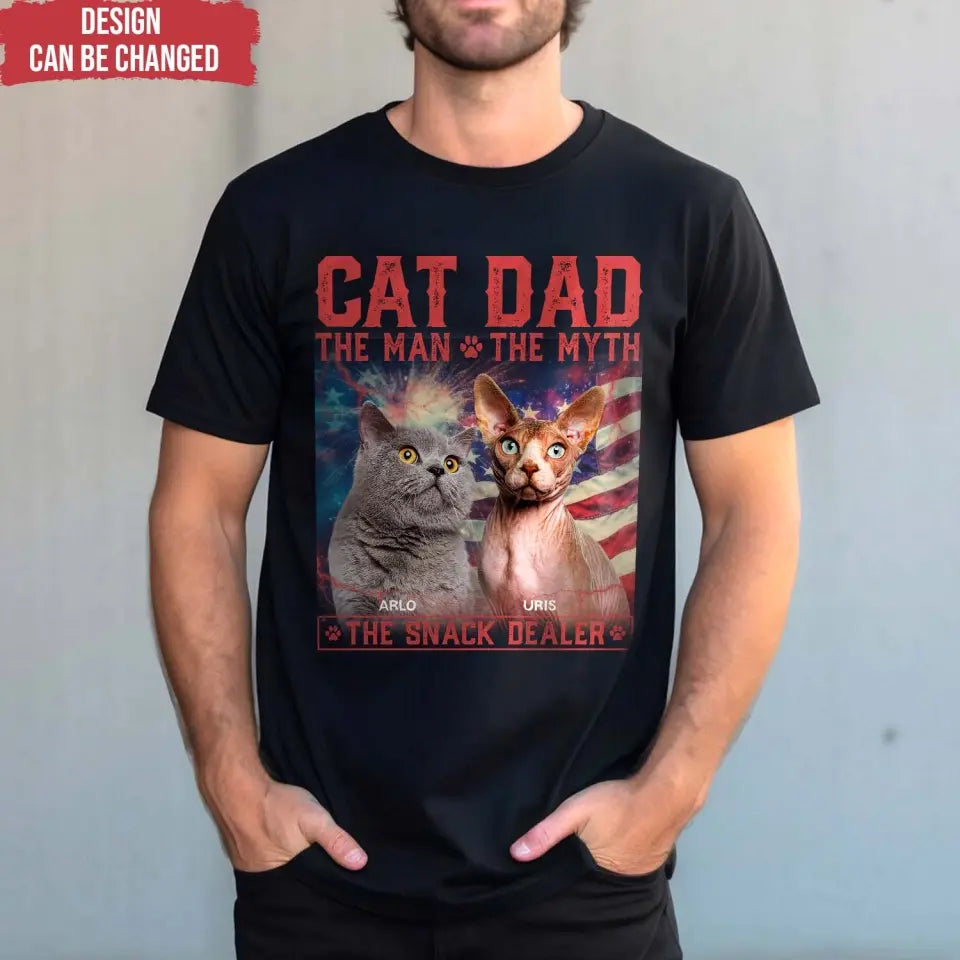 Custom Photo The Man The Myth The Snack Dealer - Personalized T-Shirt, Gift For Dog Lover, Dog Parents - TS1226