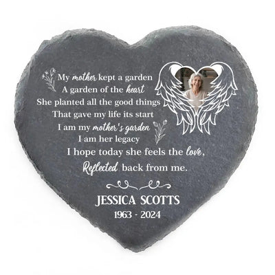 My Mother Kept A Garden A Garden Of The Heart - Personalized Stone, Memorial Gift - CF-MS101