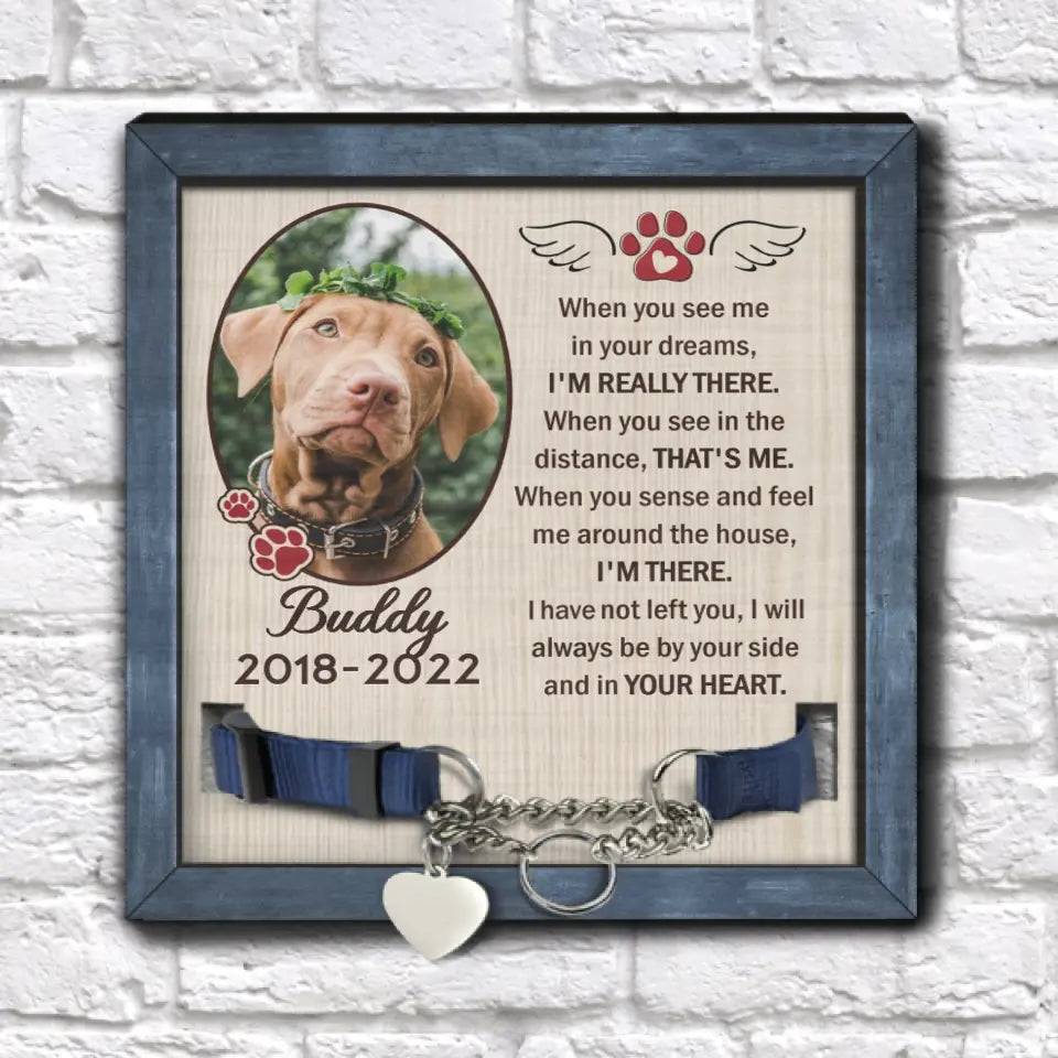 When You See Me In Your Dreams, I'm Really There - Personalized Pet Loss Sign