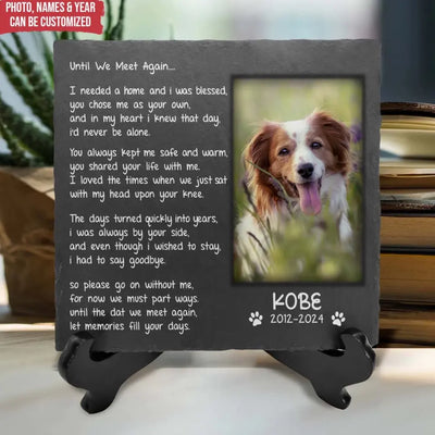 Until We Meet Again I Needed A Home And I Was Blessed - Personalized Memorial Stone - CF-MS102