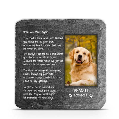 Until We Meet Again I Needed A Home And I Was Blessed - Personalized Memorial Stone - CF-MS102