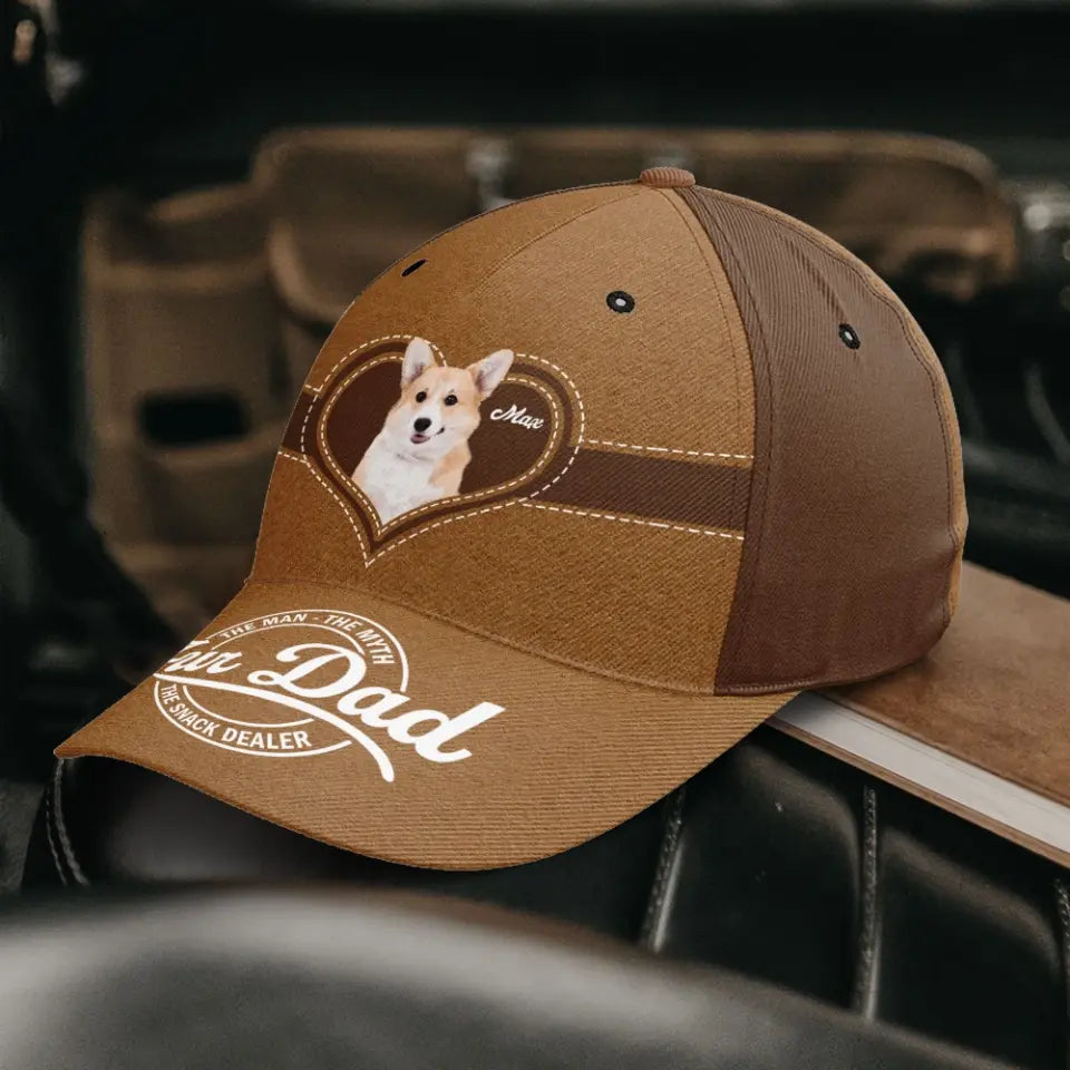 Fur Dad The Man The Myth The Snack Dealer - Personalized Cap, Gift For Dog Dad, Family Gift - CF-C45