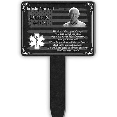 We Think About You Always, We Talk About You Still - Personalized Plaque Stake - CF-PS105