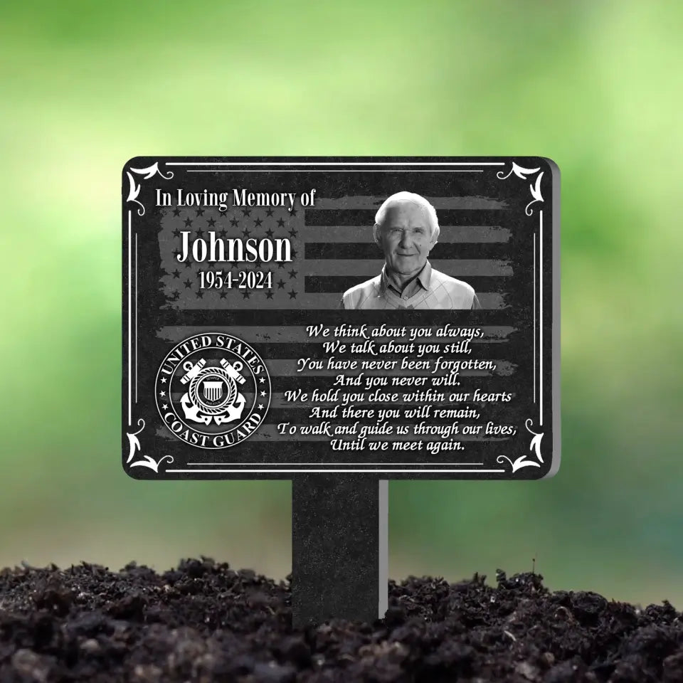 We Think About You Always, We Talk About You Still - Personalized Plaque Stake - CF-PS105