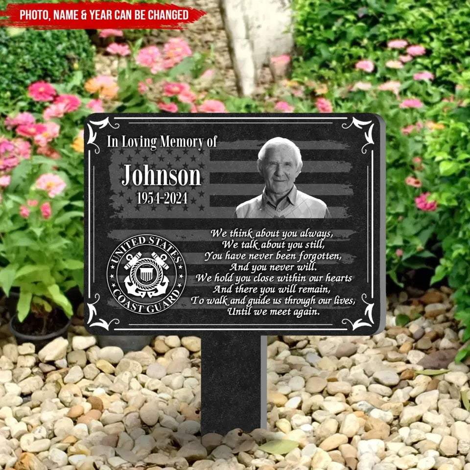 We Think About You Always, We Talk About You Still - Personalized Plaque Stake - CF-PS105
