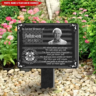 We Think About You Always, We Talk About You Still - Personalized Plaque Stake - CF-PS105