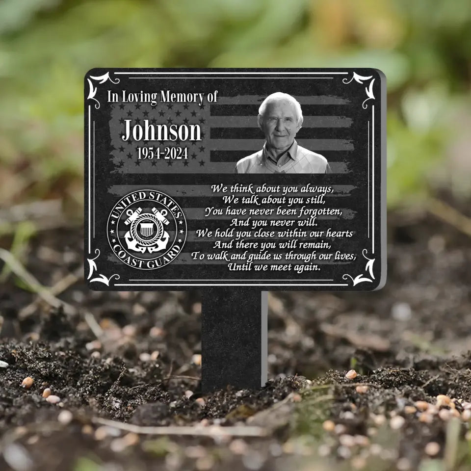 We Think About You Always, We Talk About You Still - Personalized Plaque Stake - CF-PS105