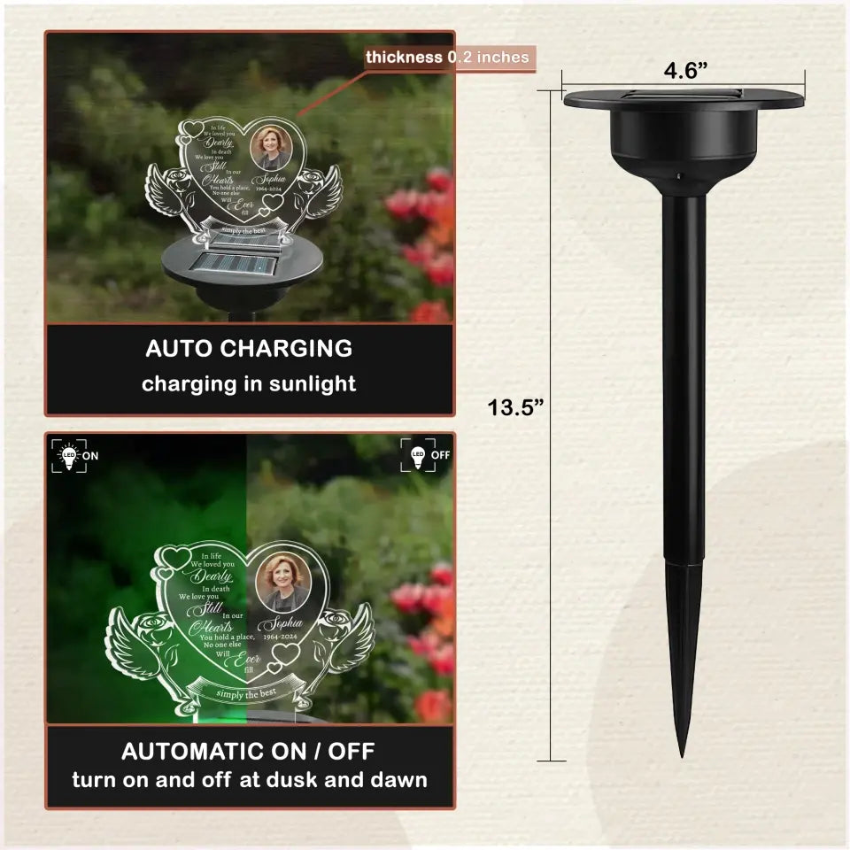 Butterfly Memorial Gift, Those We Love Don't Go Away They Fly Beside Us Everyday - Personalized Solar Light - CF-SL163