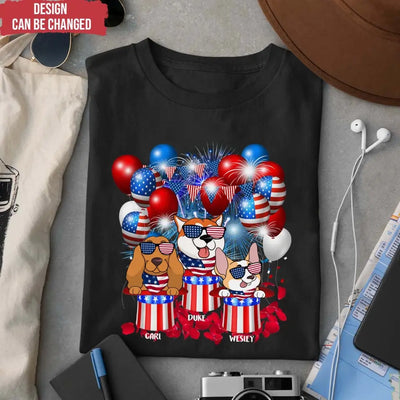 4th Of July Limited Edition Dog - Personalized T-Shirt, 4th Of July Dog - CF-TS1239
