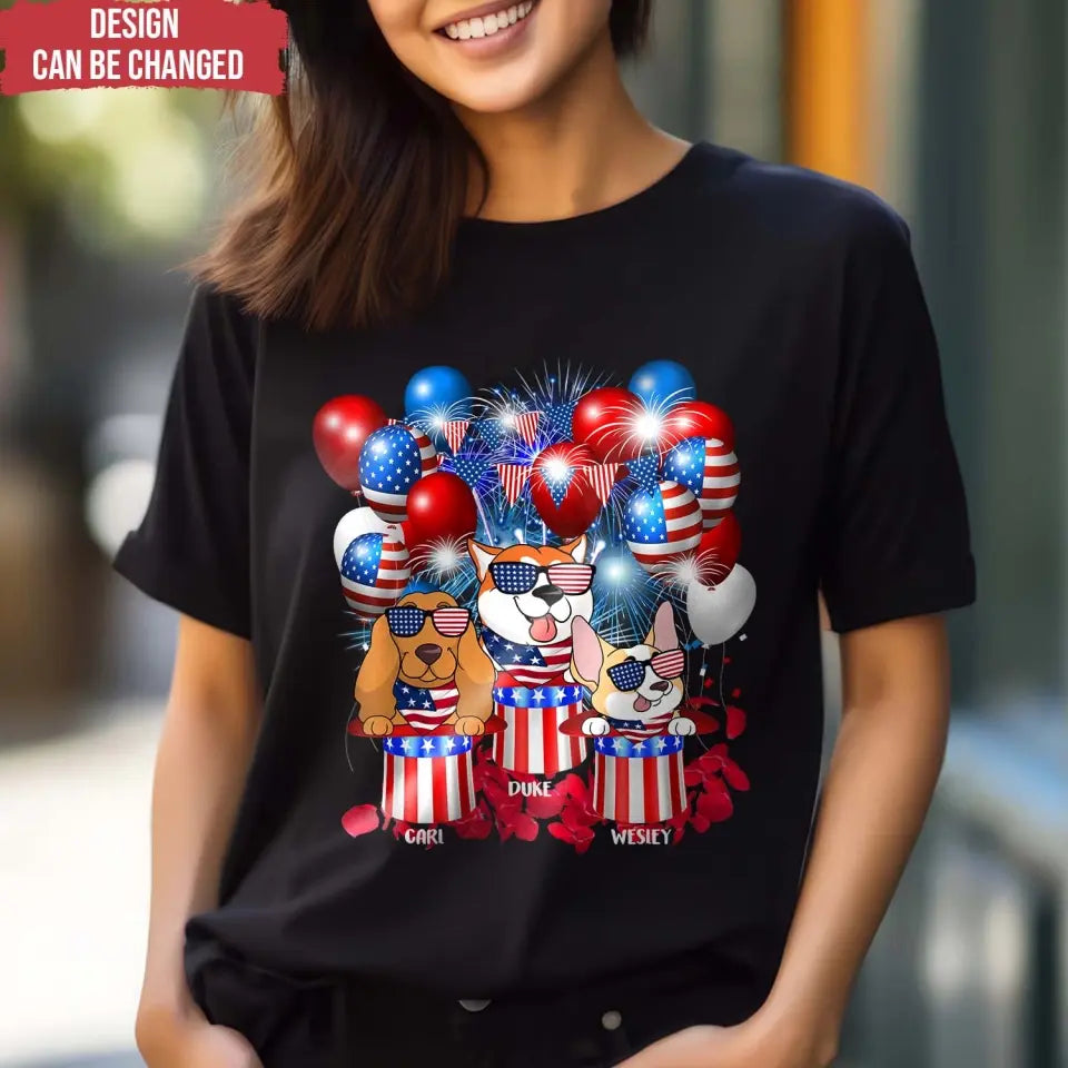 4th Of July Limited Edition Dog - Personalized T-Shirt, 4th Of July Dog - CF-TS1239