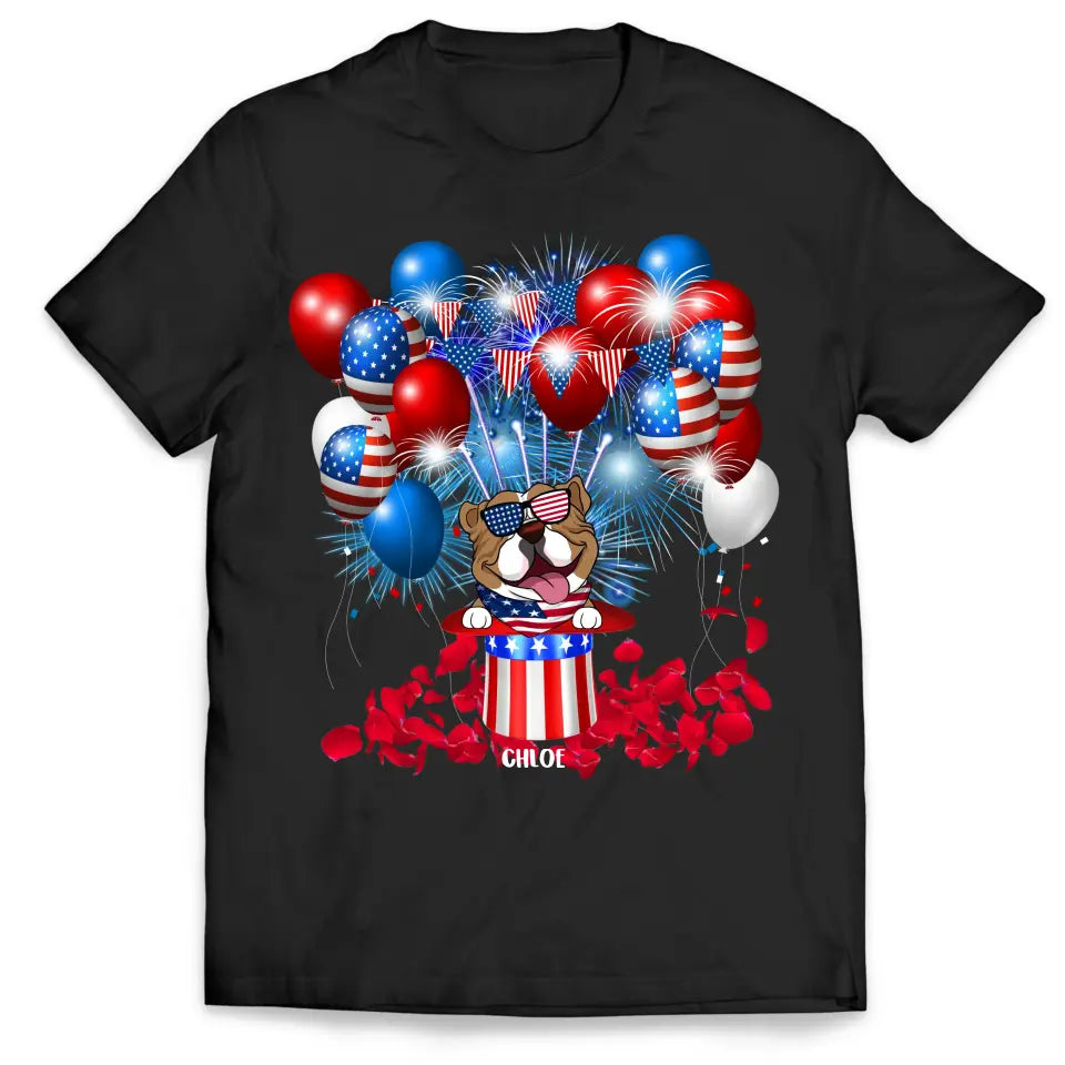 4th Of July Limited Edition Dog - Personalized T-Shirt, 4th Of July Dog - CF-TS1239