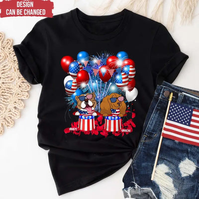 4th Of July Limited Edition Dog - Personalized T-Shirt, 4th Of July Dog - CF-TS1239