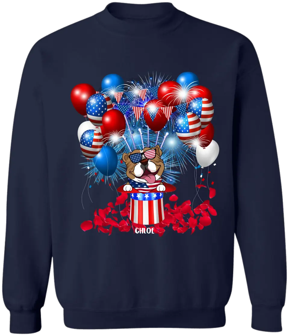 4th Of July Limited Edition Dog - Personalized T-Shirt, 4th Of July Dog - CF-TS1239