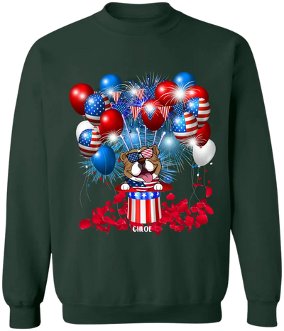 4th Of July Limited Edition Dog - Personalized T-Shirt, 4th Of July Dog - CF-TS1239