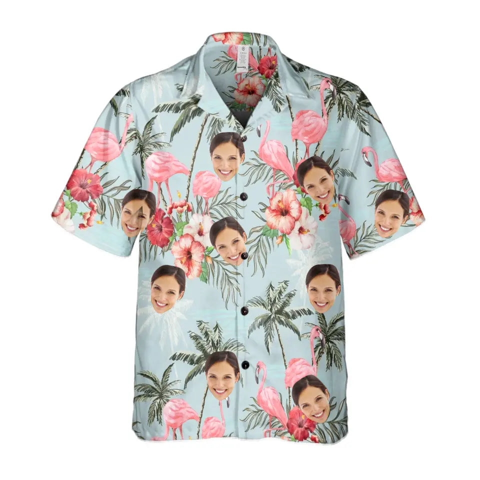 Tropical Hawaii Custom Photo - Personalized Hawaiian Shirt