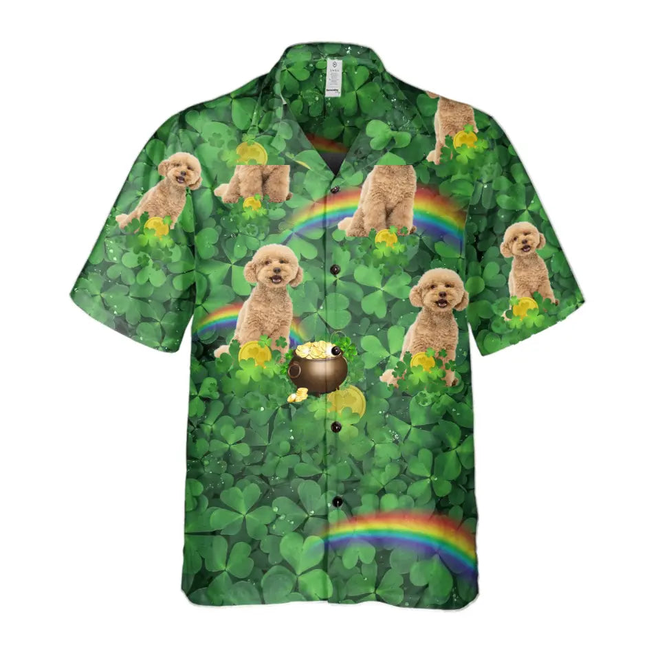 Shamrock Patrick's Day - Personalized Hawaiian Shirt, Patrick's Day Gift For Pet Lovers- HS14