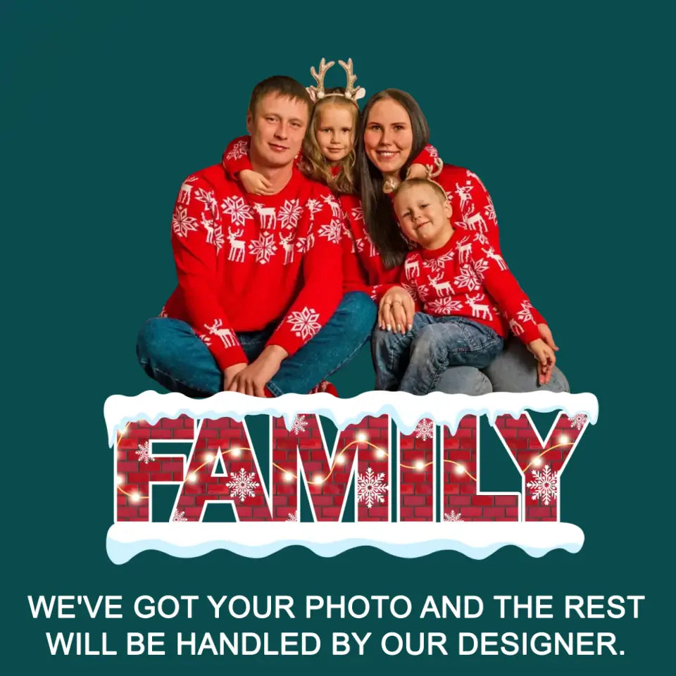 Merry Christmas with Family Photo - Personalized Acrylic Ornament, Christmas Gift for Family, Couple - ORN253