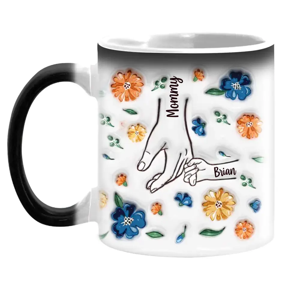 You Held Our Hands For Fleeting Moment You Hold Our Hearts Forever - Personalized Color Changing Mug - M98