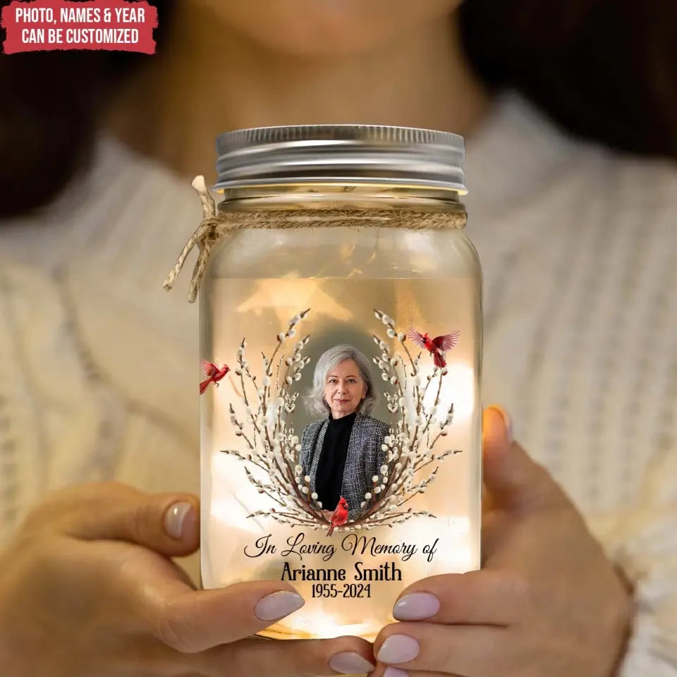 When Someone We Love Is In Heaven - Personalized Mason Jar Light, Memorial Gift - CF-MJL51