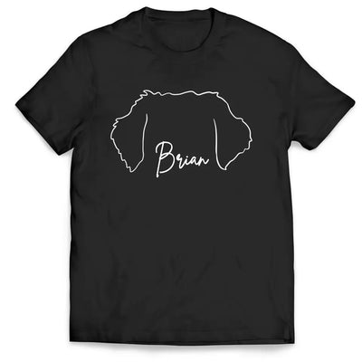 Custom Dog Ears With Name - Personalized T-Shirt, Gift For Dog Lovers - TS2000
