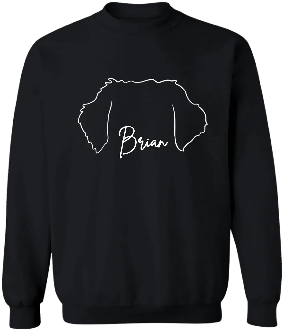 Custom Dog Ears With Name - Personalized T-Shirt, Gift For Dog Lovers - TS2000