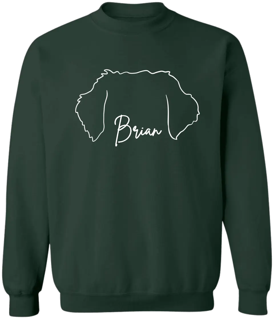 Custom Dog Ears With Name - Personalized T-Shirt, Gift For Dog Lovers - TS2000